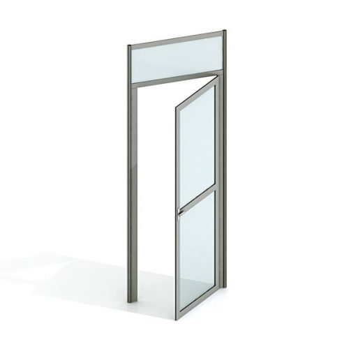 Drzwi aluminiowe z ościeżnicą